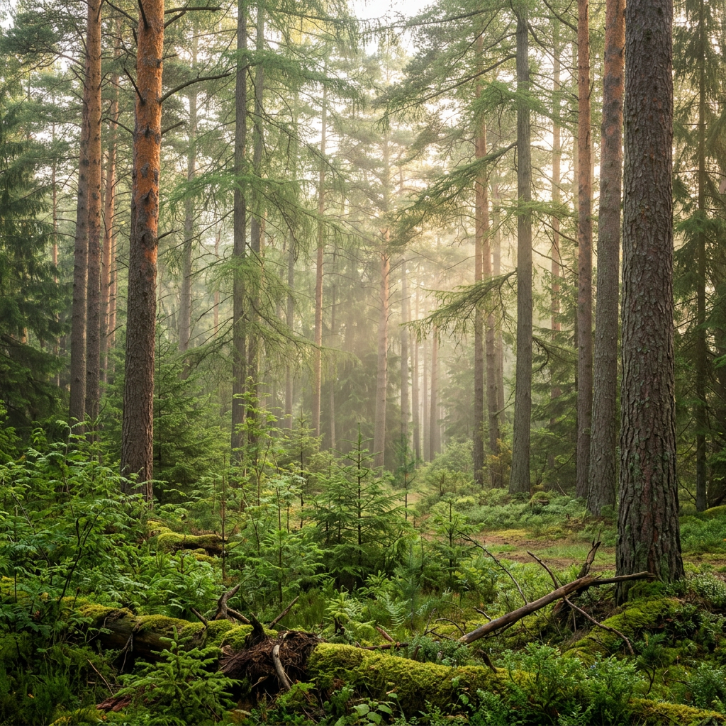 Forêt de résineux